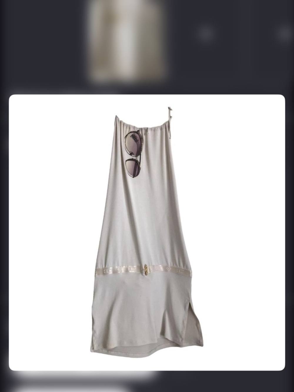 Roberto Cavalli Cream Backless Slip Dress